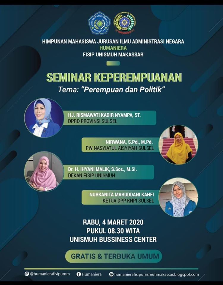 HUMANIERA Unismuh Makassar Gelar Seminar Perempuan dan Politik