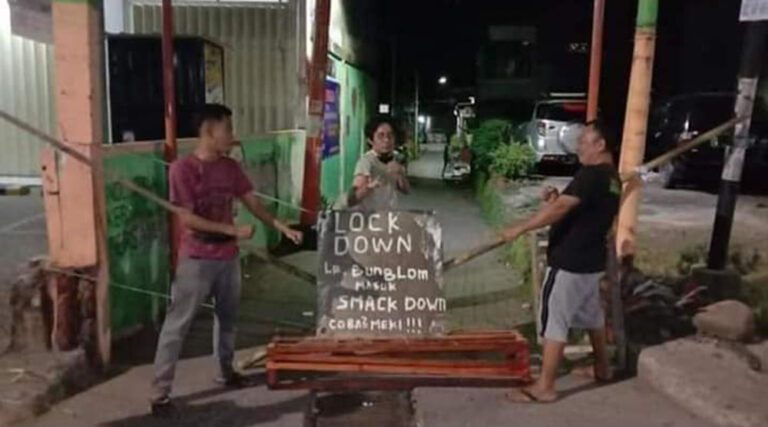 Warga Lorong Bungung Lompoa Lockdwon, Harapkan ada Penyemprotan dan Bantuan Pemerintah 3 Lorong Bungung Lompoa