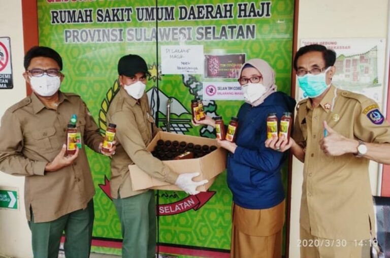 P3E SUMA KLHK Peduli Covid-19 Bantu Tim Medis RSUD Haji Makassar Madu Hutan 8 P3E SUMA KLHK