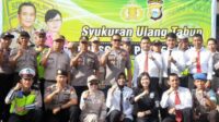Puluhan PersonIl Polres Gowa Kelahiran Pebruari Rayakan Ultah Bersama Kapolres