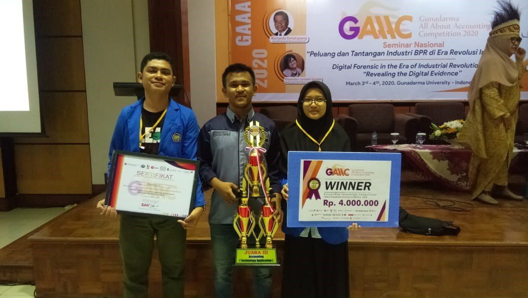 Tim Akuntansi FEB Unismuh Makassar Juara Umum Tiga Ajang Gunadarma All About Accounting Competition