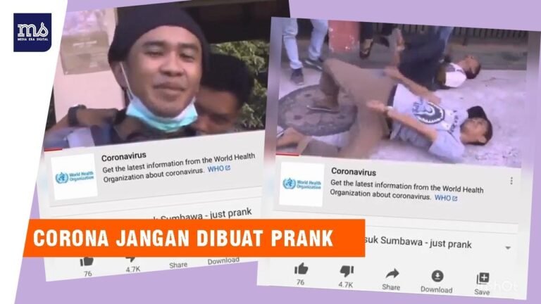 Kapok! Youtuber yang Bikin Prank Virus Corona ditangkap Polisi