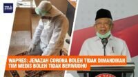 Wapres Ma’ruf Amin Minta MUI Keluarkan Fatwah Jenazah Pasien Corona Boleh Tidak Dimandikan