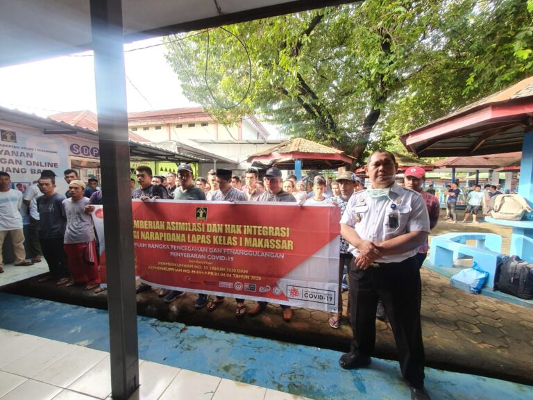Cegah Covid-19, 53 Orang Warga Binaan Lapas Makassar Bebas Hari Ini 4 Lapas Makassar