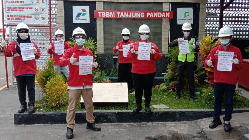 Pastikan Ketersediaan Energi di Tengah Pandemi Corona, EFN Maksimalkan Perlindungan Diri Pekerja Lapangan