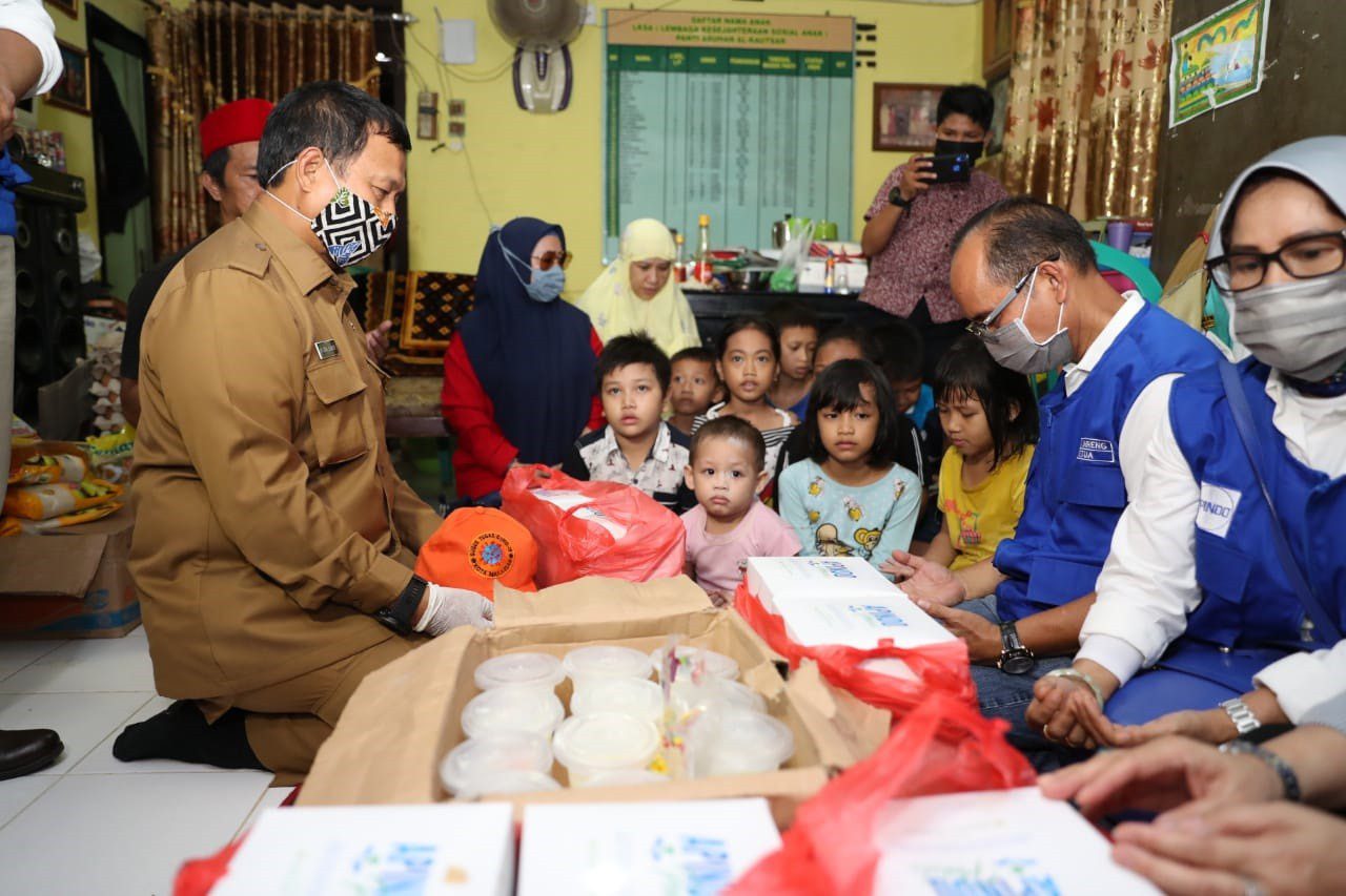 Bersama Apindo Sulsel Iqbal Blusukan ke Panti Asuhan 1