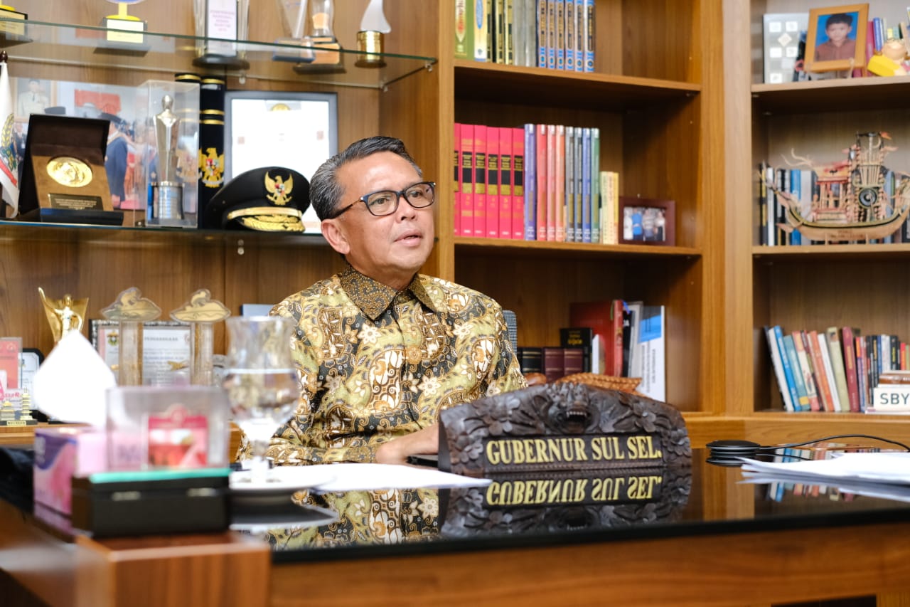 Gubernur Sulawesi Selatan Sulsel Prof HM Nurdin Abdullah