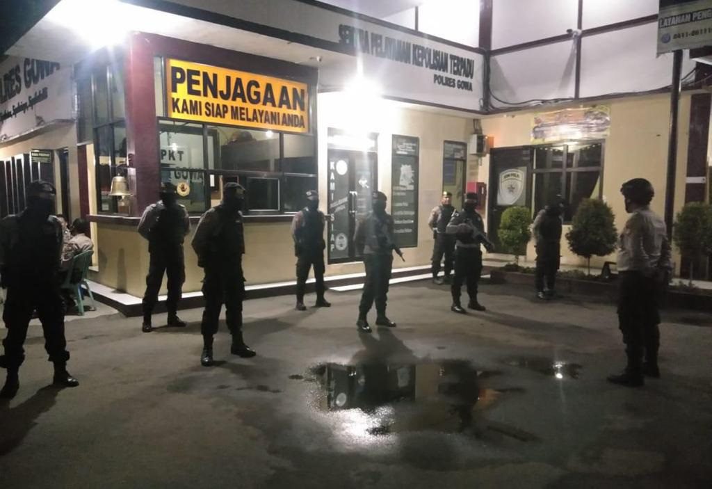Polres Gowa Siaga Satu Pleton Antisipasi Gangguan Kamtibmas di Hari Libur
