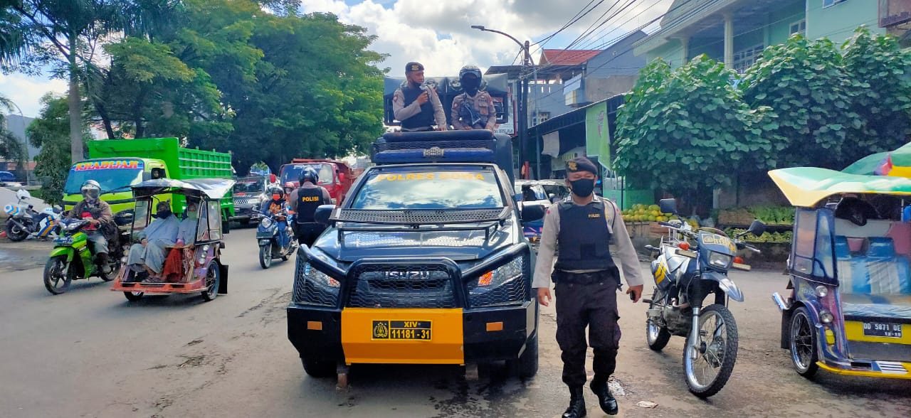 Sabhara Polres Gowa Intens Edukasi Warga Terkait Pencegahan Covid-19