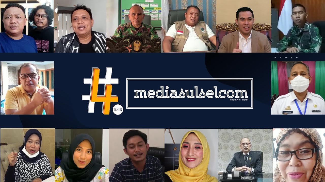 Ucapan Selamat HUT 4 Tahun MEDIASULSEL.COM