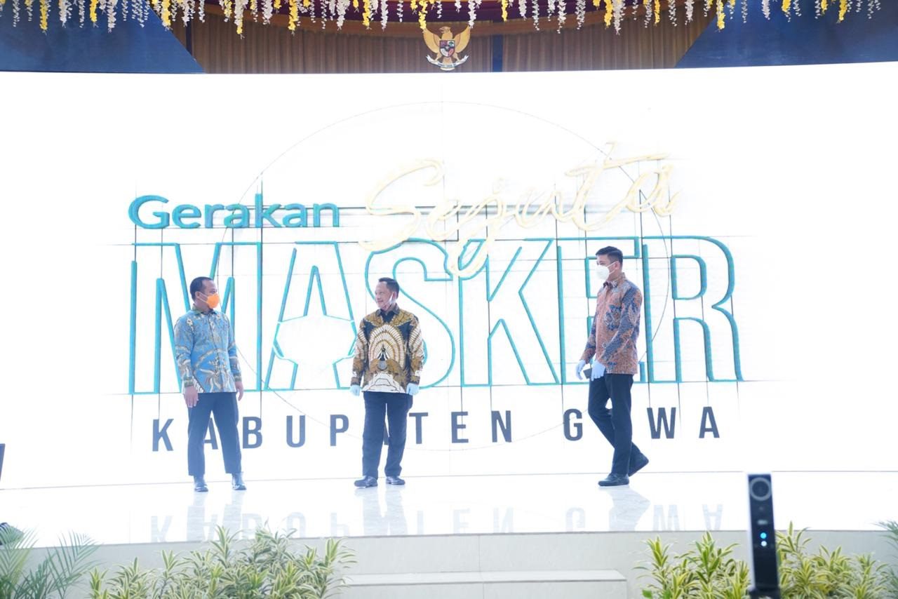 Mendagri Launching GSM di Gowa, Wagub Apreasiasi Bupati beserta Jajarannya