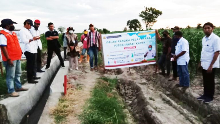 Tim PPK P3TGA - BBWS Pompengan: Proyek Irigasi P3TGA Padat Karya Segera Rampung 8 Proyek Irigasi P3TGA Padat Karya Segera Rampung