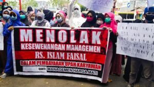 Puluhan Karyawan RS Faisal Unjuk Rasa, Karena Merumahkan 157 Perawat