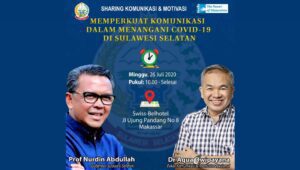 Dr Aqua Dwipayana Motivasi Puluhan Anggota Gugus Tugas Penanganan Covid-19 Sulsel