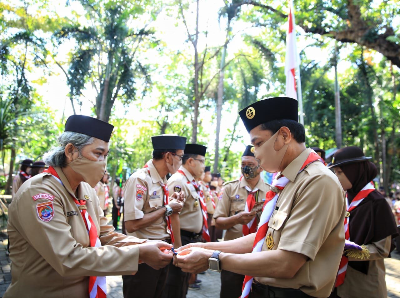 Apel Terbatas Hari Pramuka Prof Rudy Minta Gerakan Pramuka Fokus Penanganan Covid 19