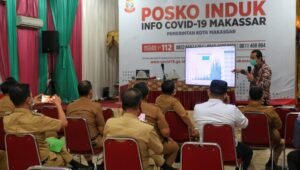 Rapat Evaluasi Perwali No 36 Pemkot Makassar Lanjutkan Pos Pembatasan Wilayah