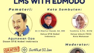 Kerjasama FKKG Makassar, STIE Nobel Indonesia Fasilitasi Pelatihan LMS untuk Guru