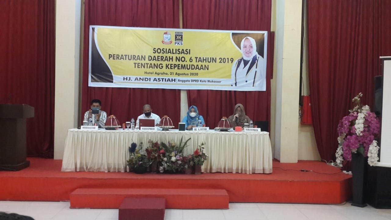 Legislator DPRD Makassar Andi Astiah Ajak Pemuda Berfikir Postif