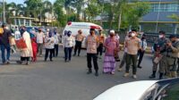 Kapolres Gowa Keliling Sejumlah Titik Pos Pengamanan Untuk Pantau Pelaksanaan Pengamanan Shalad Ied