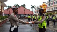 Kasatlantas Polres Gowa Berikan Reward Kepada Personil Berprestasi dalam Pelaksanaan Ops Patuh 2020