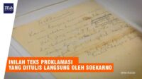 Teks Naskah Proklamasi Tulisan Tangan Soekarno Ditampilkan di Upacara HUT RI ke-75