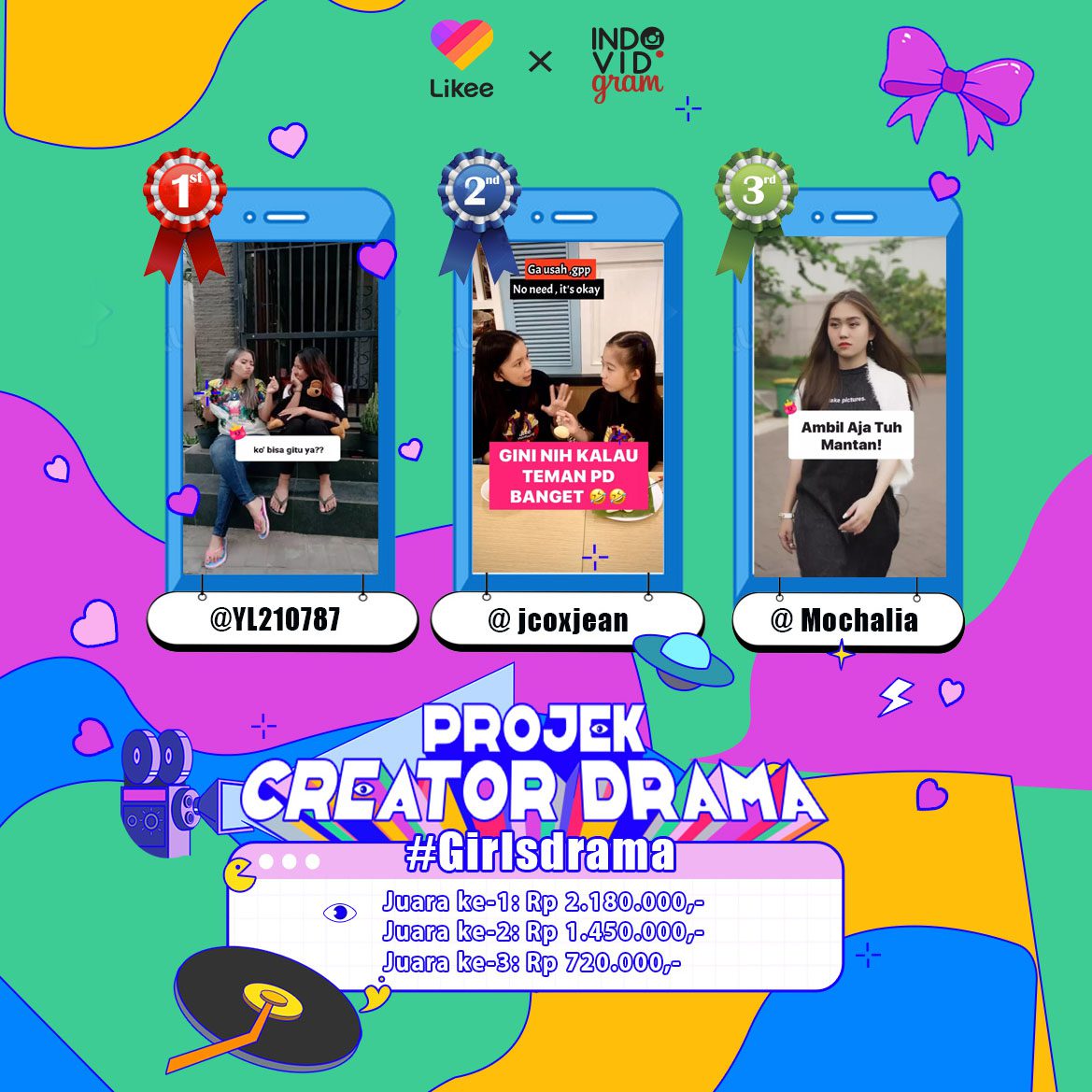 Hidupmu Penuh Drama? Kenapa Nggak Dibikin Konten yang Bisa Menghasilkan? 3 Foto 2 Likee Creator Program