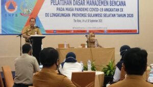 Kaban BPSDM, Buka Pelatihan Dasar Manajemen Bencana Pada Masa Pandemi Covid-19 Angkatan IX
