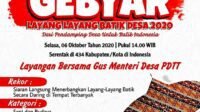 Dinas PMD bersama Pendamping Desa se Sulsel Sukseskan Gebyar Layang-layang Batik