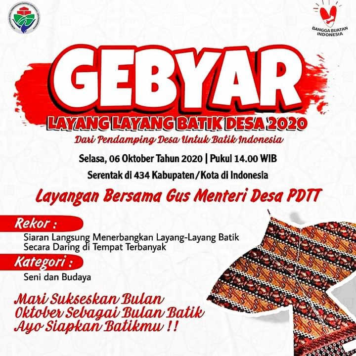Gebyar layang-layang batik desa 2020