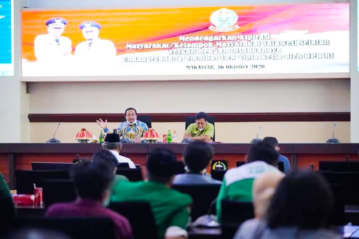 Wagub Sulsel: Usulan dan masukan UU Ciptaker akan segera disampaikan ke pusat 2 IMG 20201017 120354