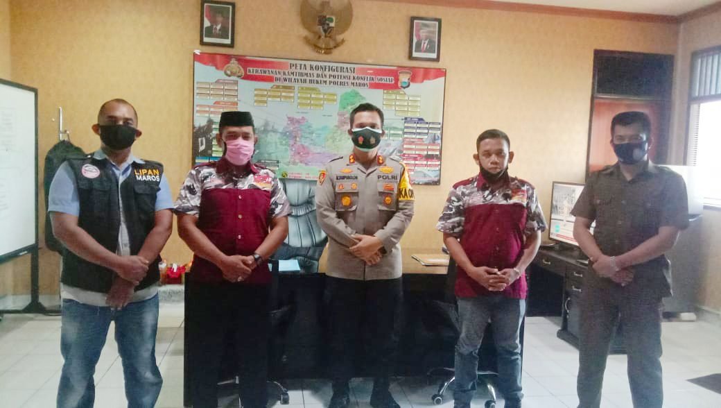 Silaturahmi ke Kapolres, DPK LIPAN Maros Harap Sinergitas Terjalin hingga Desa