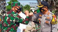 Kapolres Gowa Bersama Forkopimda Gowa Sambut Kedatangan Pangdam XIV/Hasanuddin