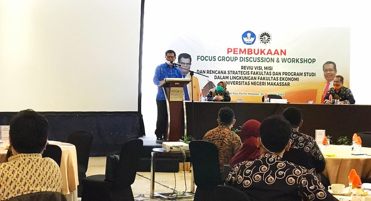 Rektor UNM, Dorong Visi Misi Fakultas Ekonomi Sejalan Program Merdeka Belajar