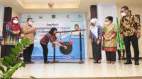 Didampingi Kadis DP3A Dalduk KB Sulsel, Mentri PPPA Berikan Pelatihan Korban Bencana