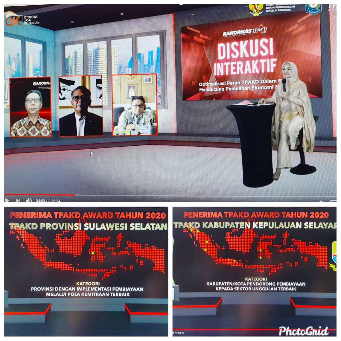 Jadi Pembicara di OJK RI, Gubernur sebut Ekonomi Sulsel Tumbuh Positif