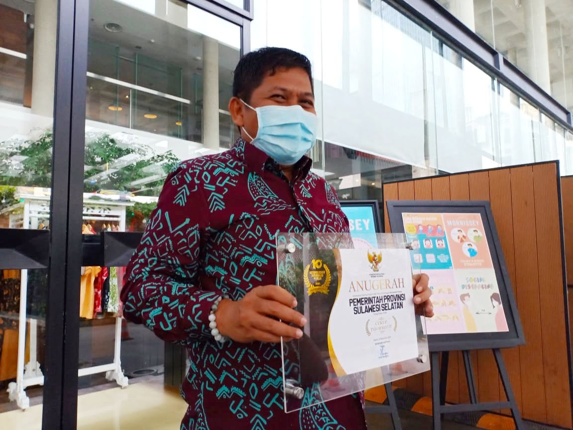 Diskominfo Sulsel Raih Penghargaan Keterbukaan Informasi dari KIP RI