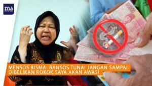 Mensos Risma Ingatkan Bansos Tunai Tidak Boleh Untuk Beli Rokok