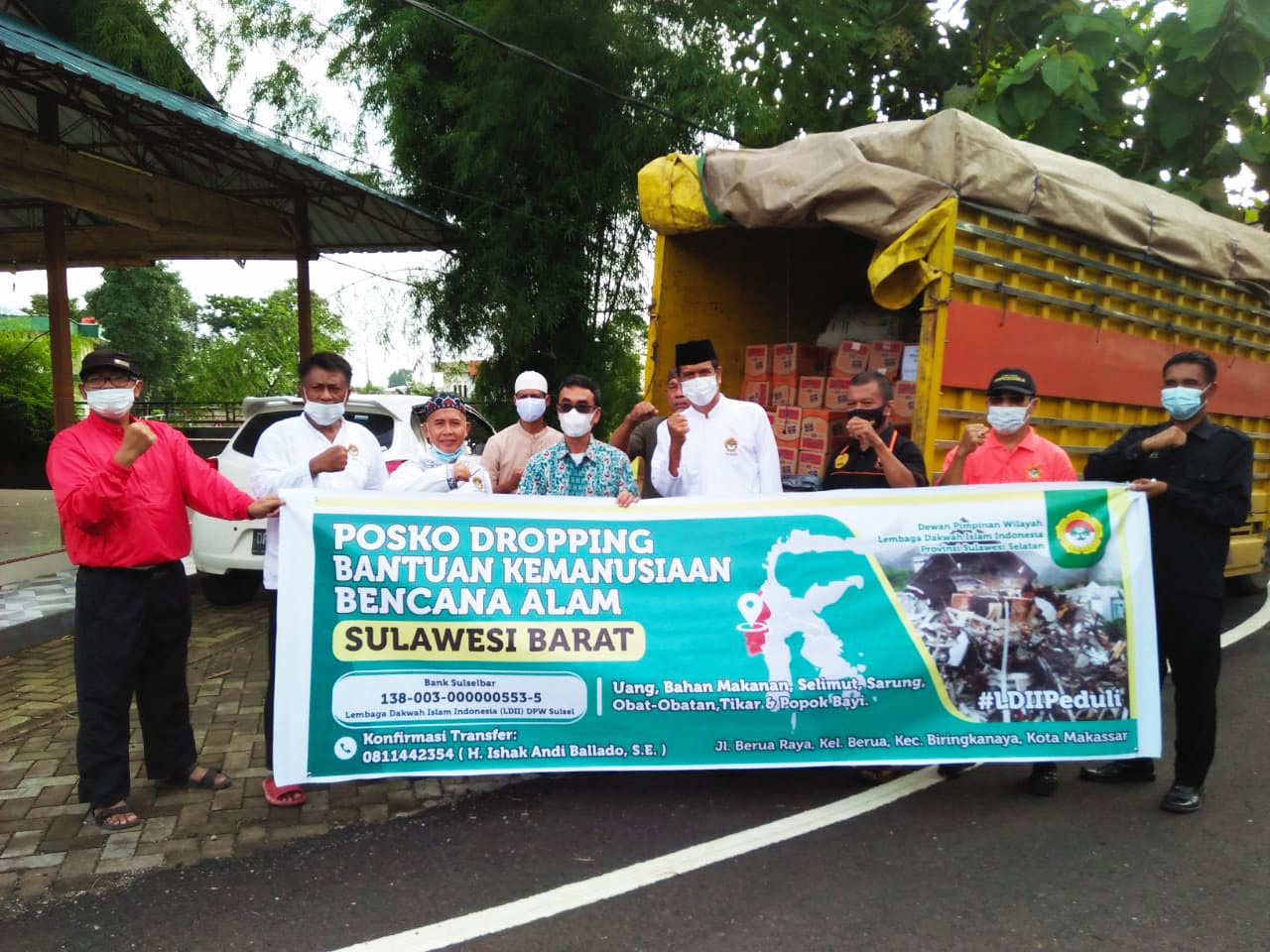 1,5 Ton Beras Bantuan Warga LDII untuk Korban Gempa Sulbar Dikirim ke Mamuju