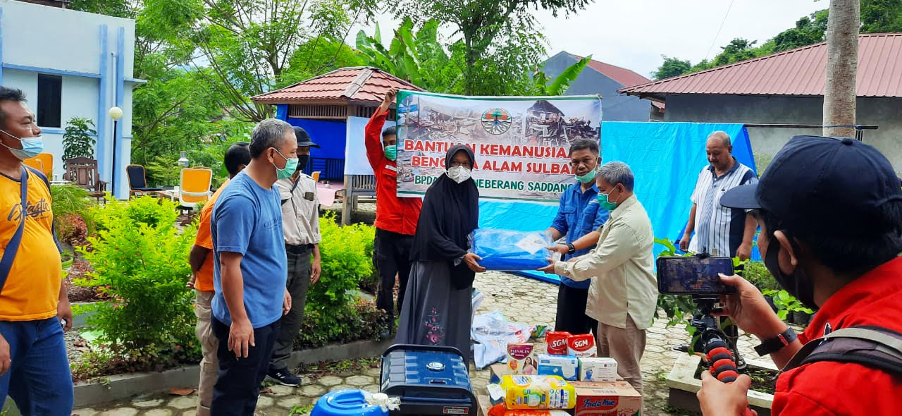 Tim Tadar Satker KLH Sulselbar Terjun Langsung Bantu Korban Gempa Sulbar