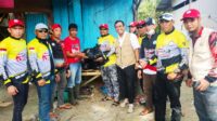 Komunitas Sepeda Expedition Sinjai Serahkan Langsung Bantuan Korban Gempa Sampai di Mamuju