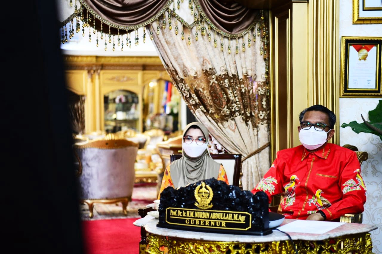 Gubernur Sulsel ikuti secara virtual Puncak Dies Natalis ke-25 FKIP Unhas Makassar