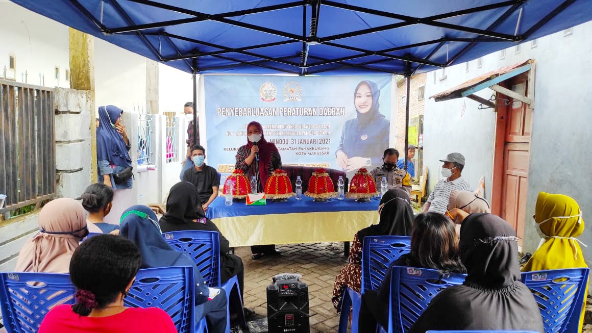 Reski Mulfiati Lutfi Sosialisasi Perda Nomor 2/2016 di Pampang