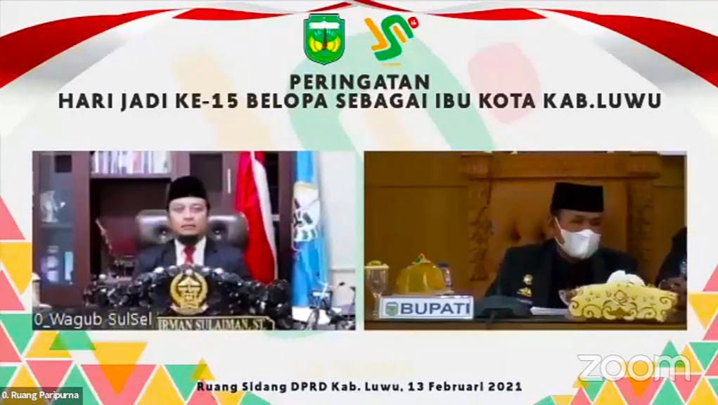 Peringatan Hari Jadi ke-15 Kota Belopa Digelar Secara Virtual