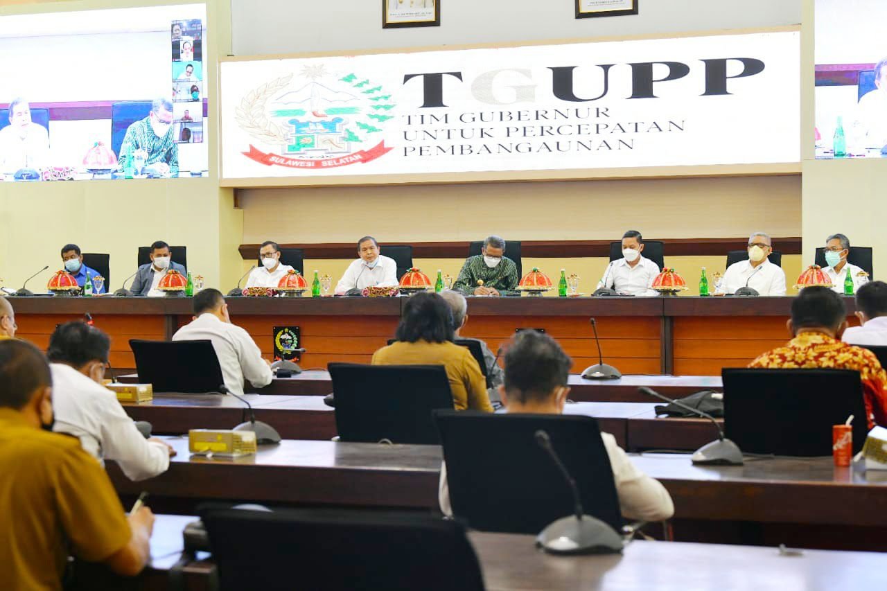 Gubernur Dorong Sinergitas TGUPP-OPD dalam Percepatan Pembangunan Sulsel