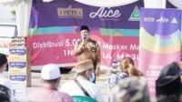 Wagub Sulsel Hadiri Launching 5 Juta Masker untuk Indonesia Maju