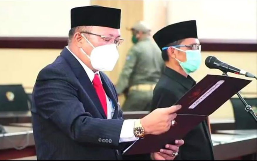 Wagub Sulsel Lantik Ashari Fakhsirie Radjamilo sebagai Kadis Perdagangan