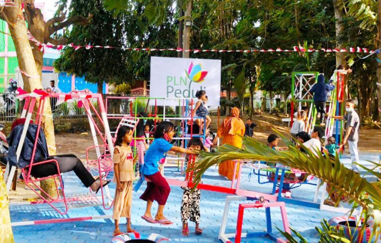 PLN Resmikan Taman Firdaus di Pinrang bersama Ketua Penggerak PKK Sulsel