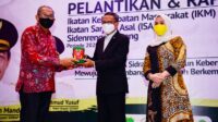 Gubernur Sulsel hadiri Pelantikan IKM dan ISA Sidrap