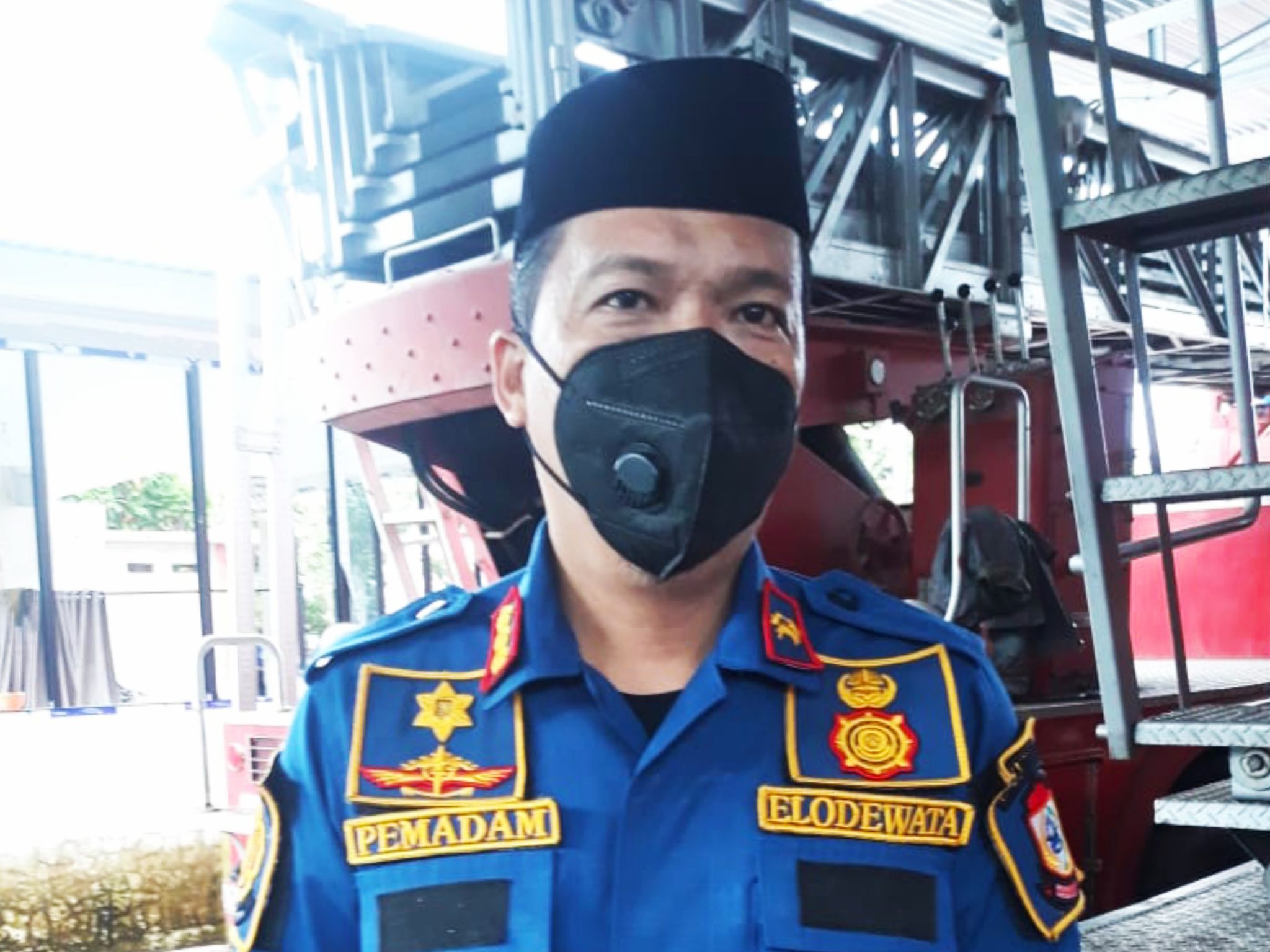 Kepala Dinas Damkar Kota Makassar, Elodewata Wahid.