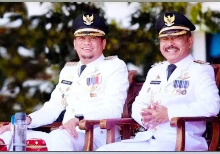 Bupati Gowa Adnan Purichta Ichsan dan Wakil Bupati Abdul Rauf Malaganni.